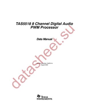 TAS5518PAGRG4 datasheet  
